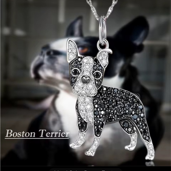Other - Boston Terrier Dog Pendant Necklace